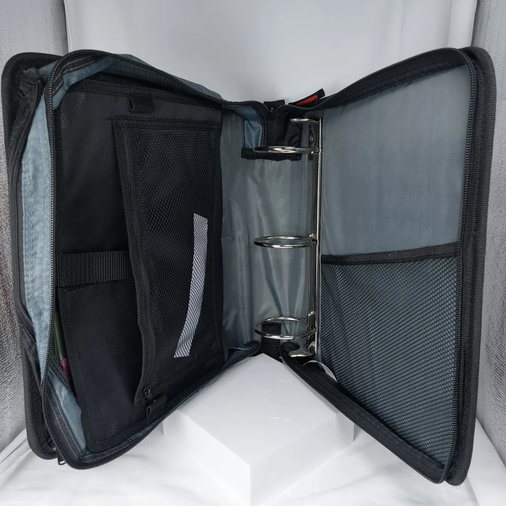 Case-It The Mighty Zip Tab 3 Ring Zipper Binder 600 Sheet 5 Subject File Folder